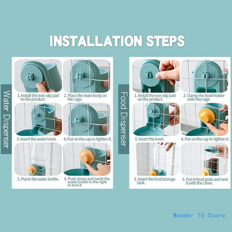 Hanging Automatic Water Dispenser Puppy Rabbit Suspended Feeder Gift