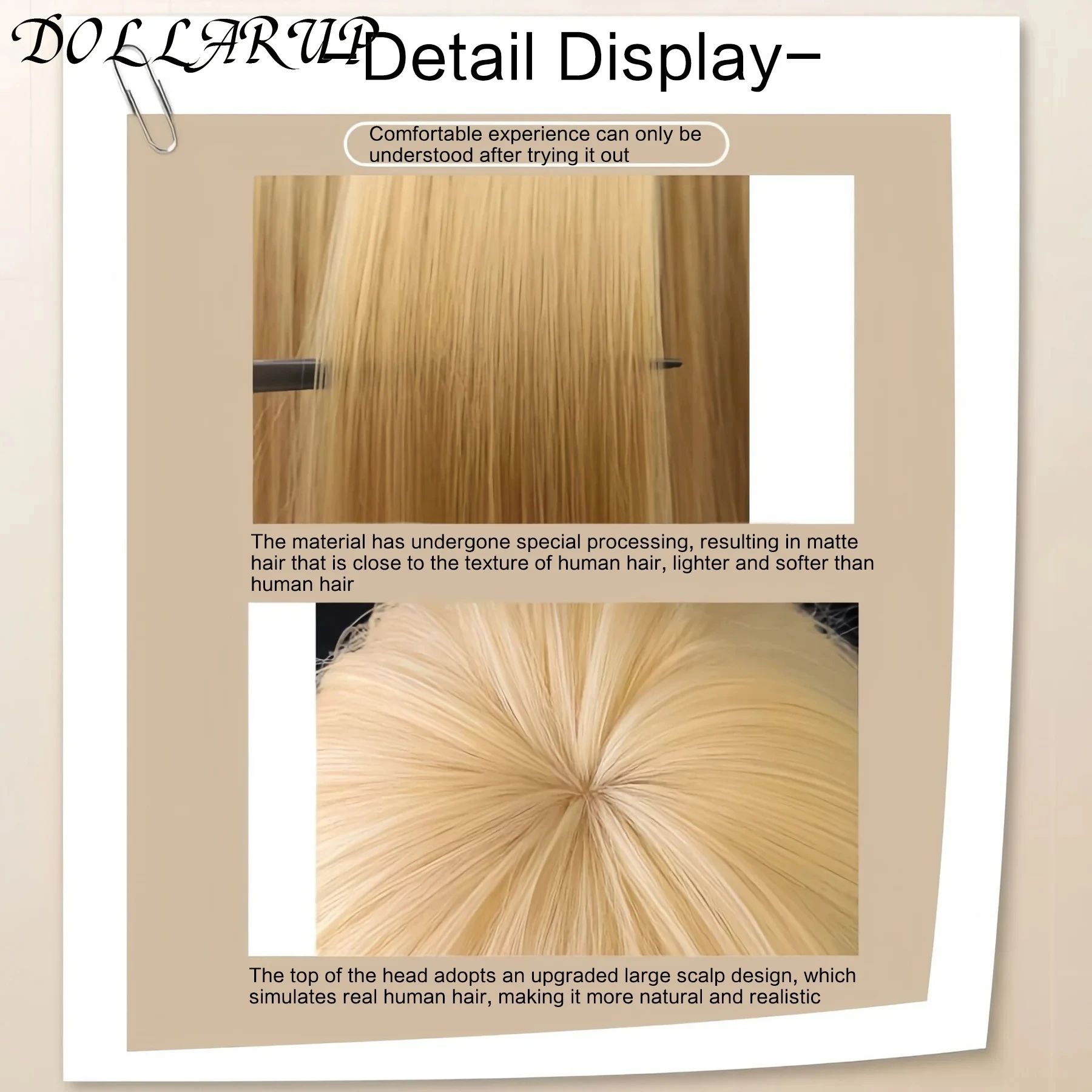 JKL الاصطناعية 26 بوصة الأميرة مجعد متموج طويل براون النوم الجمال أورورا شعر مستعار تأثيري لجميع القديسين عيد الميلاد مدرسة الشكر #4