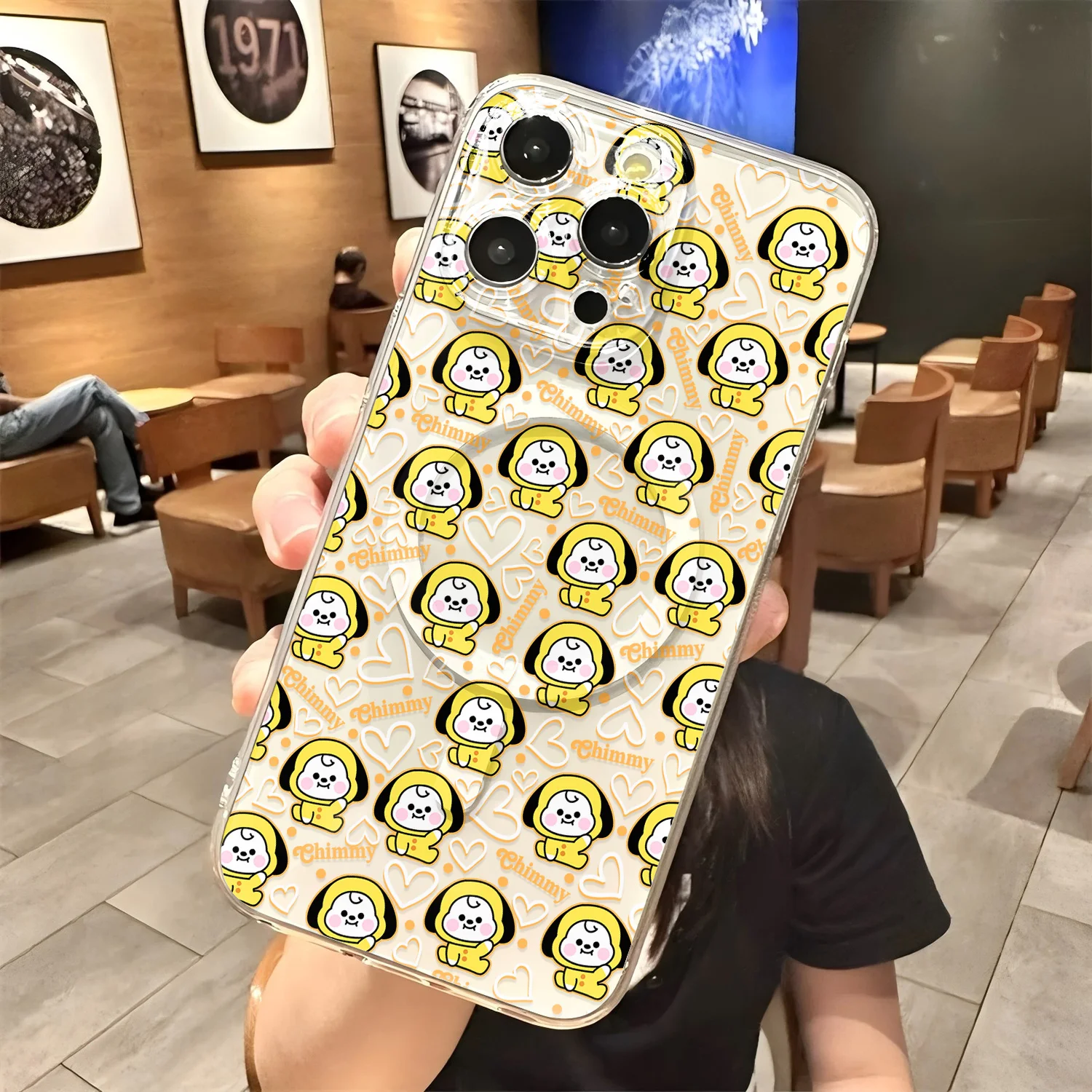 Hot Cute B-BT21 New Magnetic Phone Case For Samsung Galaxy S25 S24 S23 S22 S21 S20 FE Edge Plus Ultra 5G Soft Clear TPU Cover - view 4
