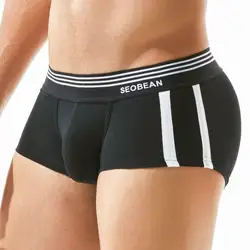 SEOBEAN Brand Men's Underwear Boxers Shorts Breathable Cotton Underpants Comfortable Sexy Panties Boxer For Man