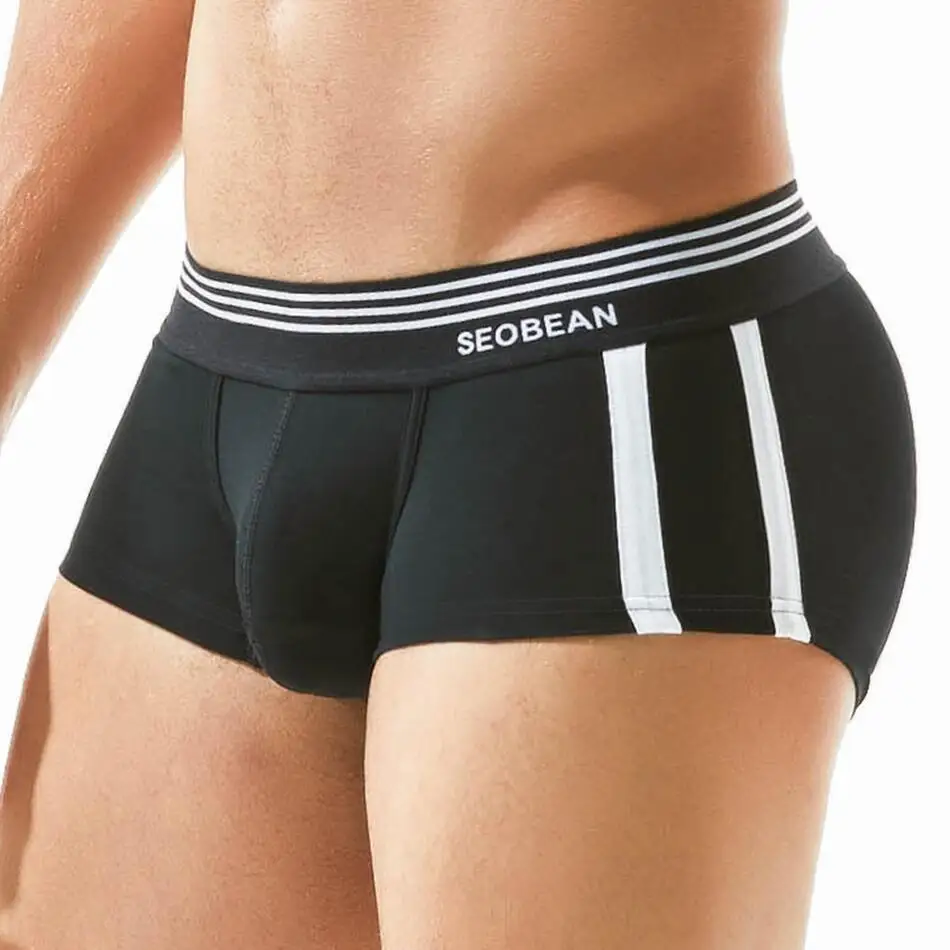 SEOBEAN Brand bielizna męska bokserki oddychające bawełniane majtki wygodne seksowne majtki bokserki dla mężczyzny