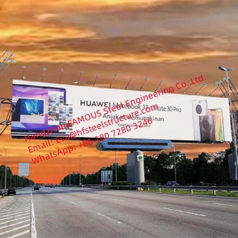 

Outdoor Advertising Sign Highway Billboard Gantry