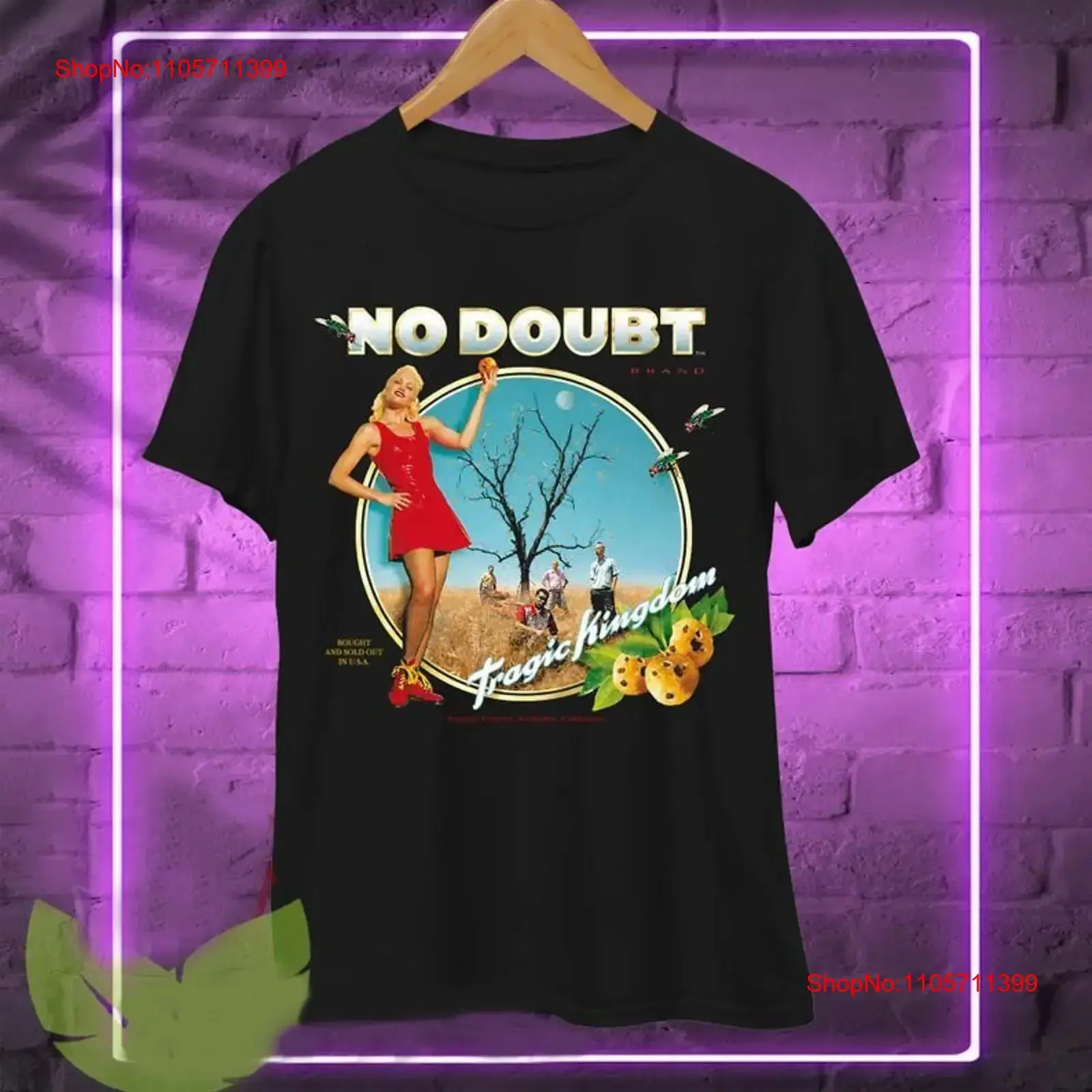 No DoubT T Shirt 1997 Tragic Kingdom Music Band Apparell long or short sleeves vintage Washed Top For Everyday Wear fashion