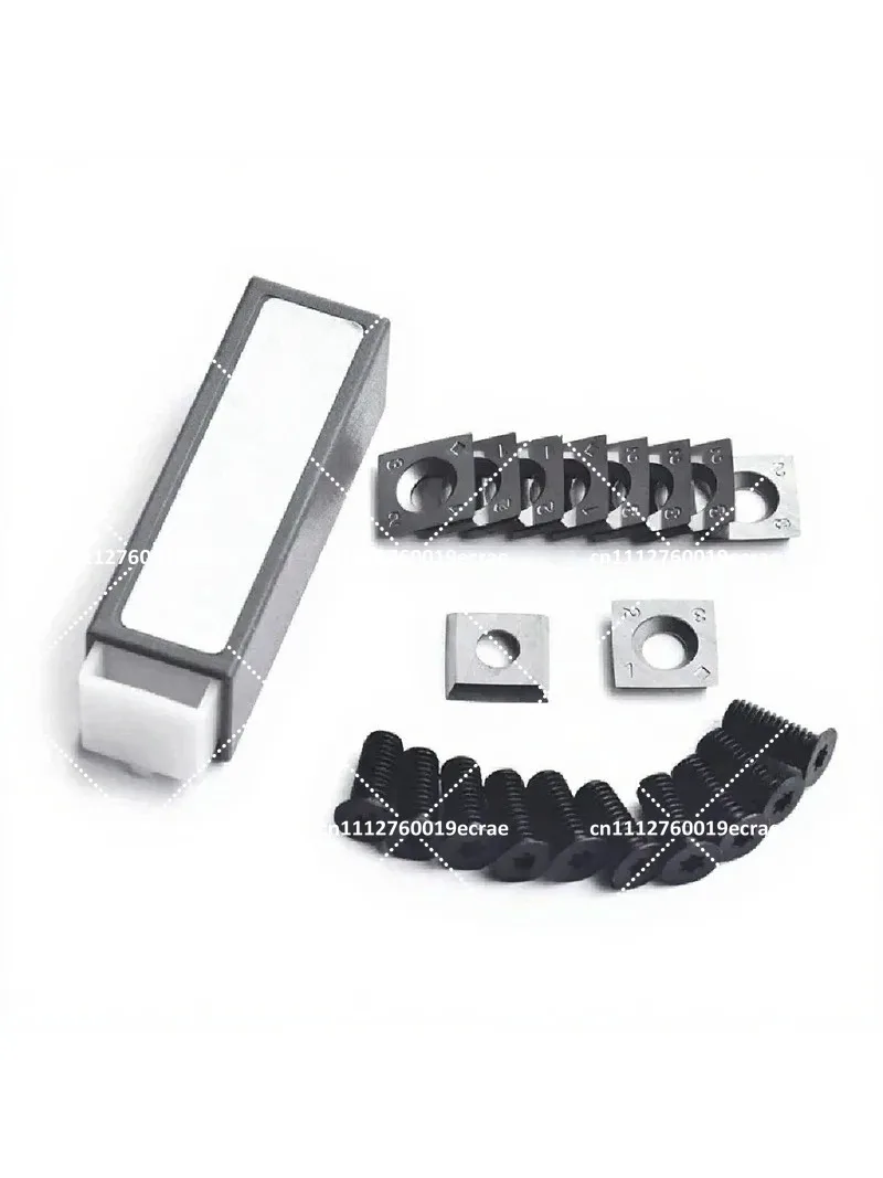 10pcs 15mm Square Carbide Steel Cutter Knives Blade 15x15x2.5-30° R150 with Screws