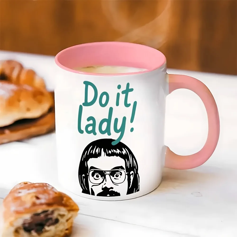 Cross-border funny fun glasses uncle mug with 