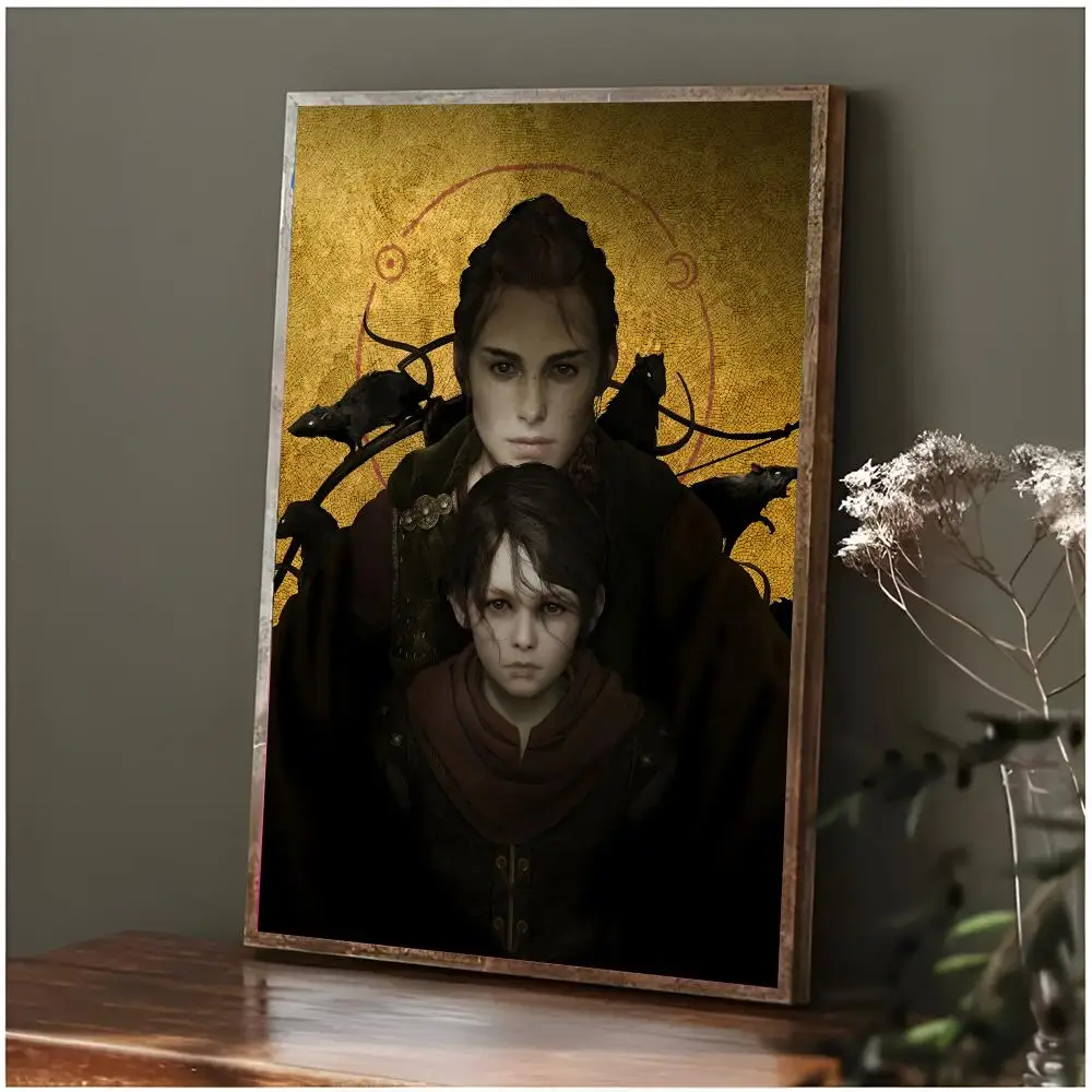 Adventure Game A-A Plague Tale Requiem Poster Modern Wall Art Bedroom Living Room Print Unframed