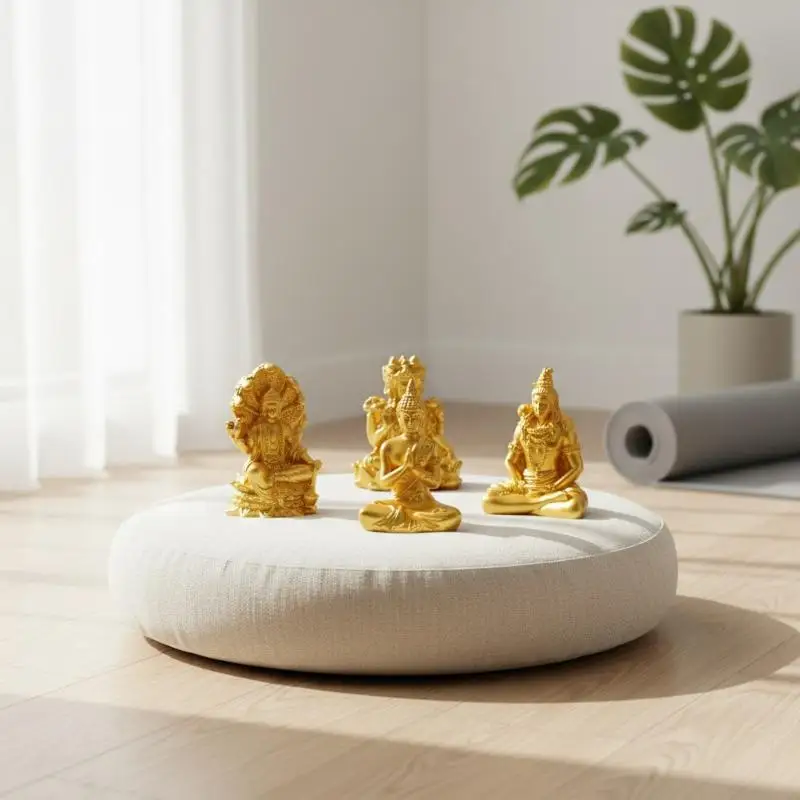 New Tibetan Miniature Buddha Statues, In Various Shapes, Are Resin Handicrafts, Altar Ornaments, And Desktop Decorations