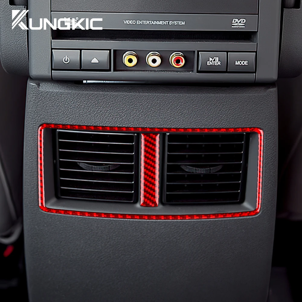 

Real Soft Carbon Fiber Sticker for Chrysler 300 300C Dodge Charger Magnum 2005 2006 2007 Car Rear Outlet Frame Interior Trim