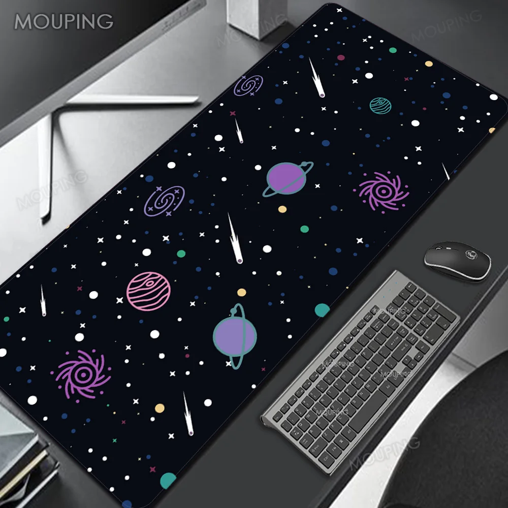 

Space Mat for Laptop Compute Mouse Pad Large Pc Gamer Keyboard Pad Deskmat Carpets Black Xxl Mousepad Company Gaming Accessories