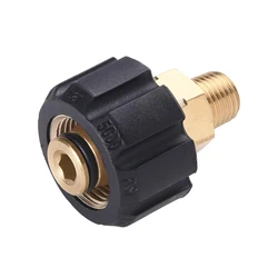 Adaptador de manguera para lavadora a presión, accesorios de ajuste macho métrico hembra M22 a 1/4 y 3/8 pulgadas (macho a hembra de 14mm/15mm OD)