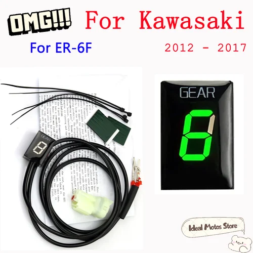 Medidor de velocidad de motocicleta indicador de engranaje para Kawasaki ER6N Z1000SX Ninja400 Z1000 Z800 Z750 Versys 650 Z650 W800 Ninja 300