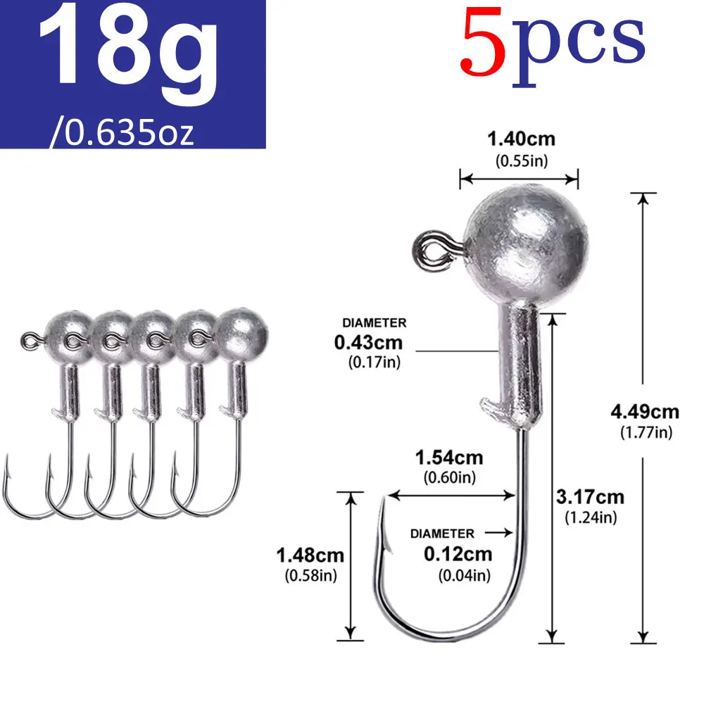 Lurestiker Box pakket 1g 2g 3g 4g 8g 10g 12g 14g 18g 20g 25g 28g crank vissen jig hoofd haak voor zachte lokken worm aas visgerei