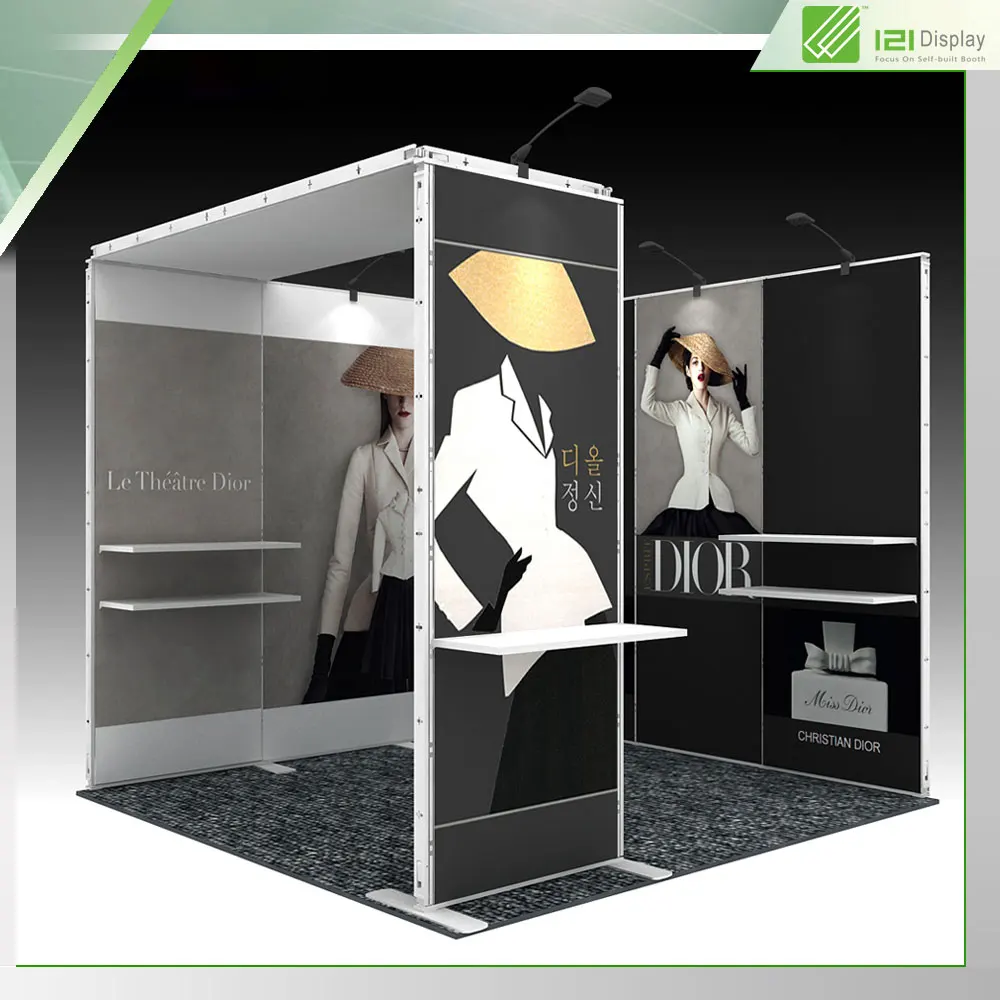 3x3 Lightweight Booth Exhibits for Clothes Trading