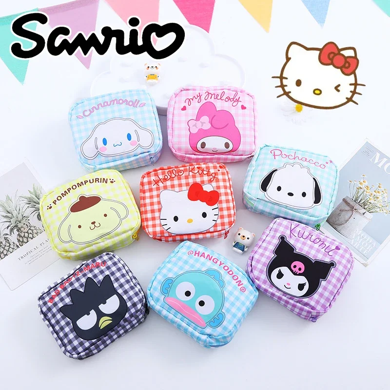 11 نمط سانريو نساء بنات حقيبة ماكياج التجميل مرحبا كيتي حشا منديل الحقيبة محفظة الفوط الصحية حقيبة كابلات البيانات المنظم