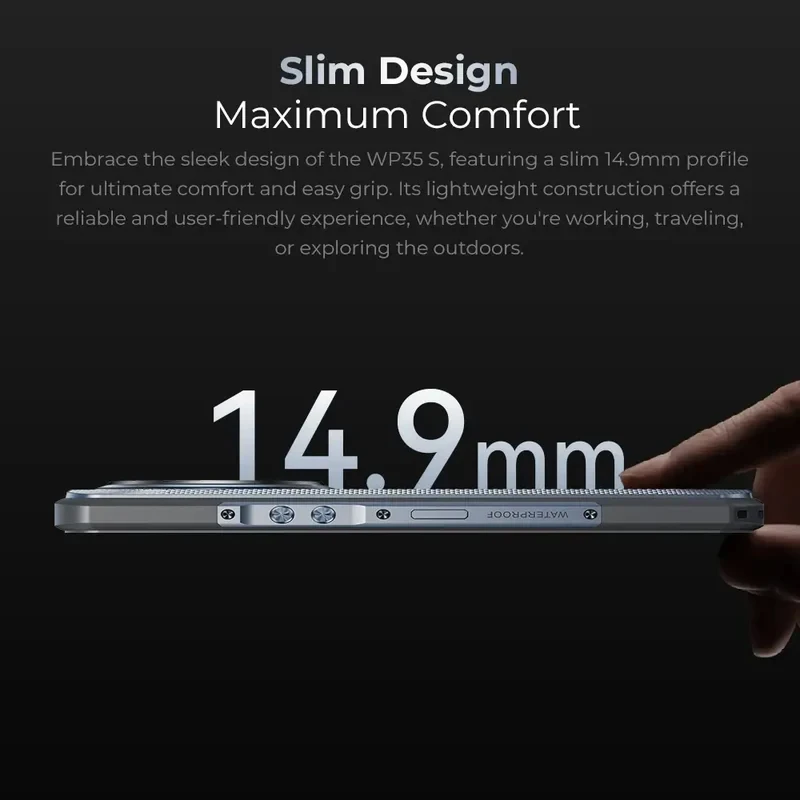 Oukitel WP35 S هاتف متين 6GB + 256GB 11000mAh الهاتف المحمول أندرويد 14 44MP كاميرا NFC 4G الهاتف الذكي