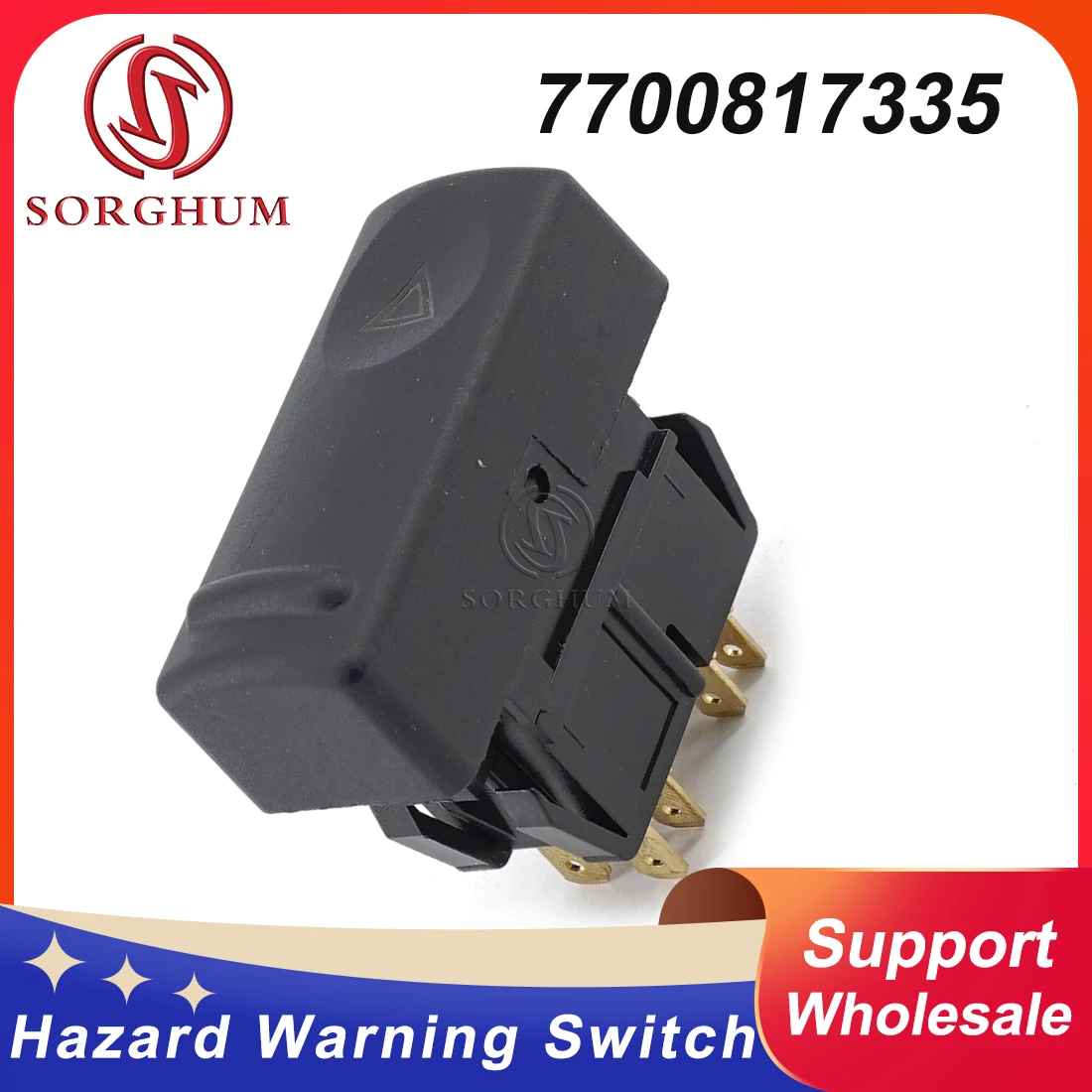 

Sorghum New Emergency Light Flasher Switch Button Hazard Warning Switch For Renault 19 II B C53 D53 L53 S53 853 91-95 7700817335