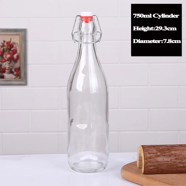 2024 Best Selling Products 500ml 750ml 1000ml 16oz 24oz 32oz Custom Flint glass Water Bottle with Swing Lid,Swing Top