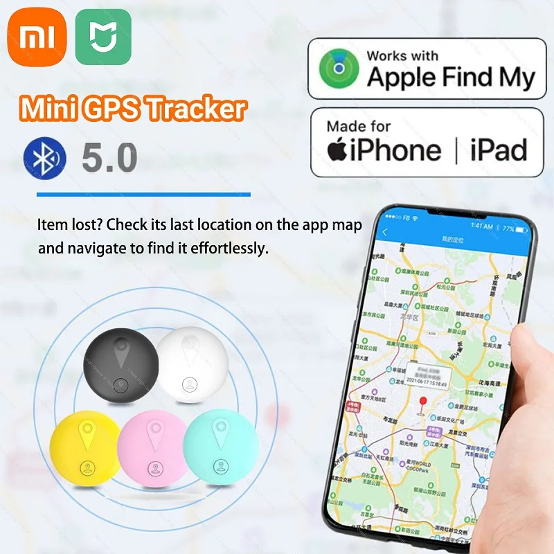 

Xiaomi Mijia новый 5,0 GPS Bluetooth мини-трекер Air Tag анти-потерянное устройство домашнее животное пожилые дети кошелек отслеживание умный искатель локатор