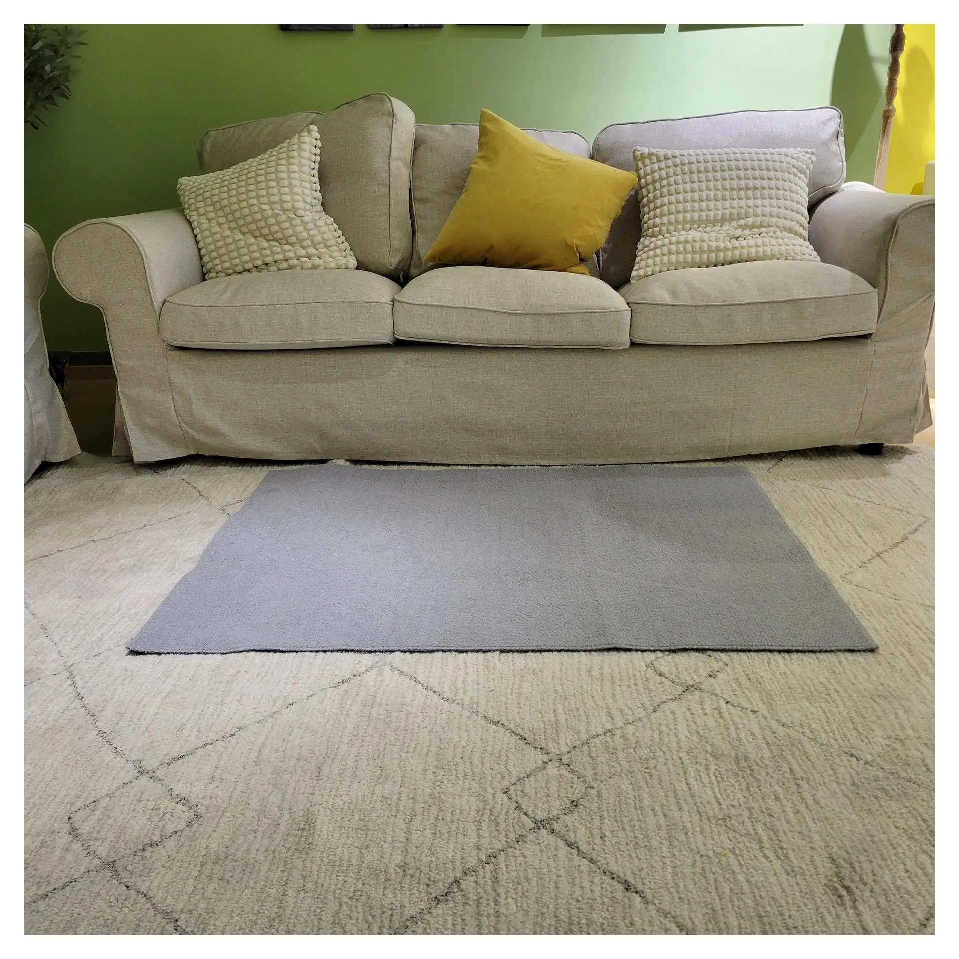 

Современный минималистичный ковер из вельвета для гостиной, спальни, под диван, противоскользящий, однотонный, квадратный, домашний текстиль