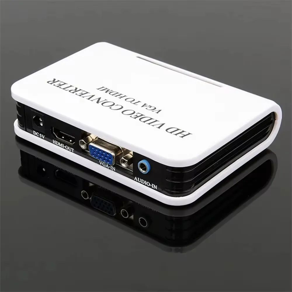 

1080p HIGH definition VGA to HDMI audio converter to HDMI output adapter VGA connector to HDMI adapter to computer converter