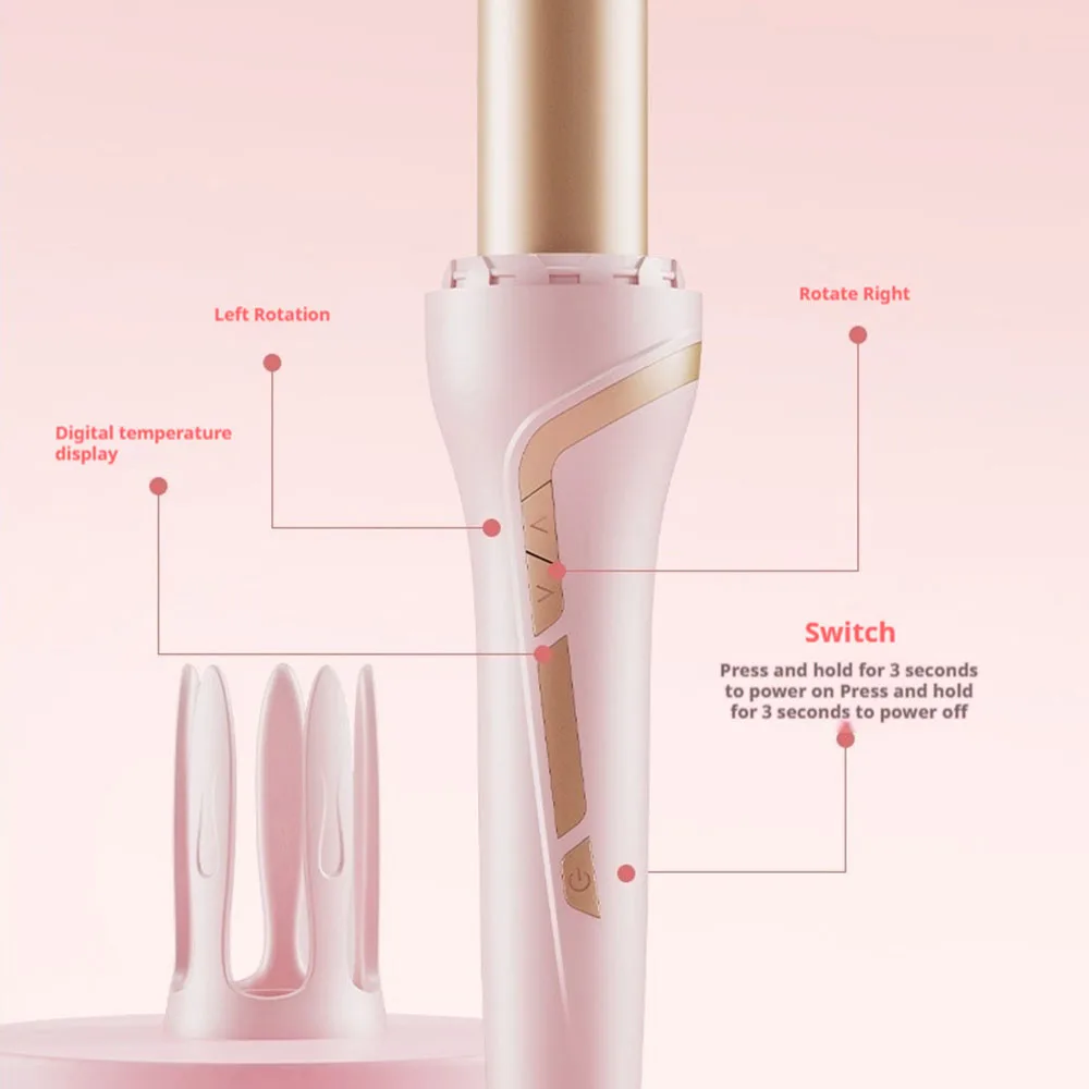 Automatic Negative Ion Hair Curler Large Wave Electric Waver No Damage Straightener & Curler Combo Salon Quality Tool