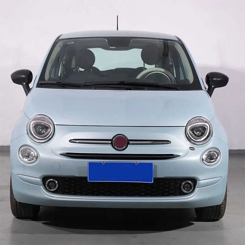 Für Fiat 500 Rückspiegelabdeckung, Schutzgehäuse für Auto-Seitenrückspiegel, Dekorative Abdeckung, ABS (Modifizierte Version) 2016-2023 – Detail 2