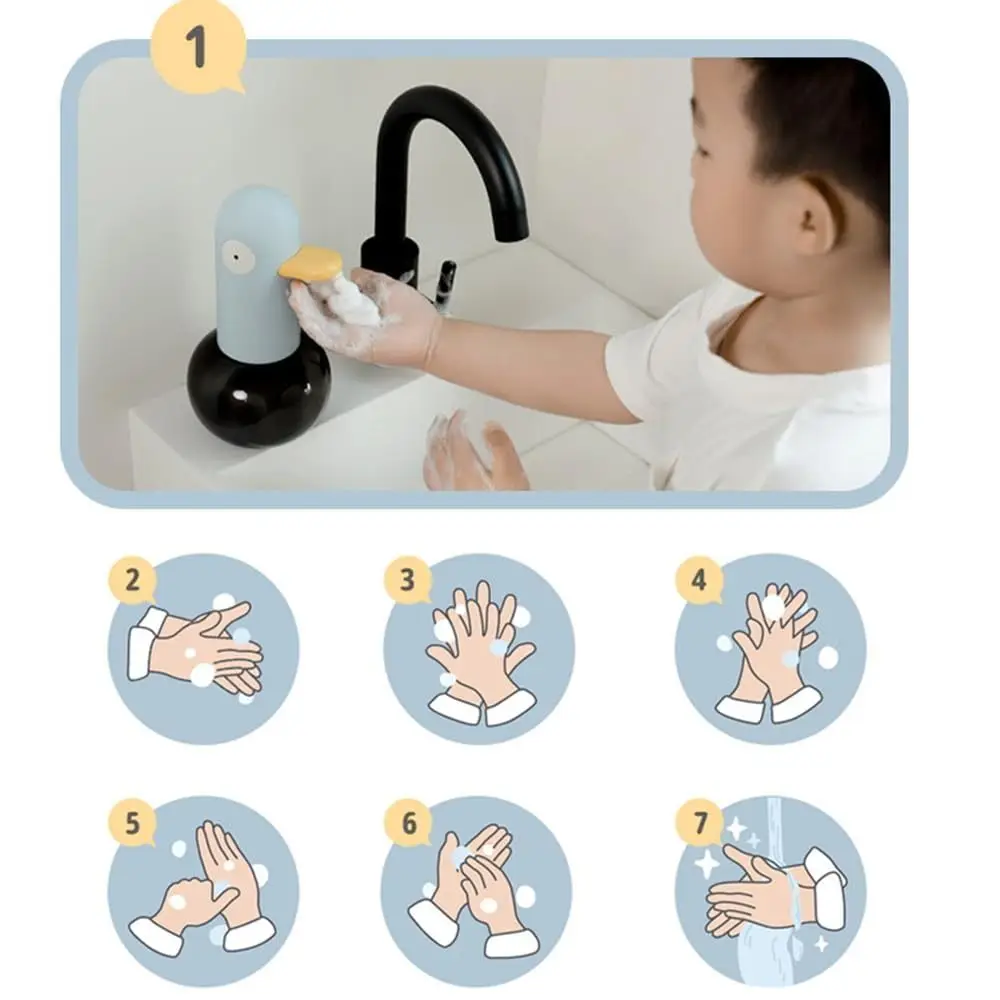 

Portable 400ml Smart Soap Dispenser ABS USB Touchless Soap Dispenser No-contact Sanitizing Duck Electric Soap Dispenser Home Use