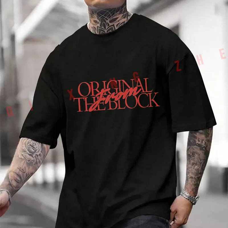 

ORIGINAL THE BLOCK T-shirt Moto Summer Cotton Short Sleeved Tee Casual Breathable Unisex Tops