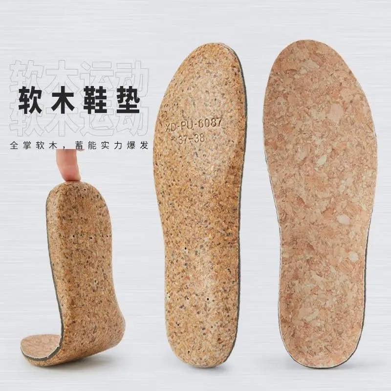 1 Pair Orthotic Cork Insoles Orthopedic Flat Foot Health Sole Pad for Shoes Insert Arch Support Pad for High Arch Unisex