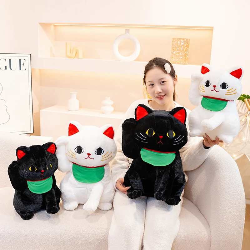 

Kawaii maneki-neko Plushie Toy Dolls Cartoon fortune Cat Soft Stuffed Dolls Girls Boys Toy Gift Kawaii Animals Plush Toys