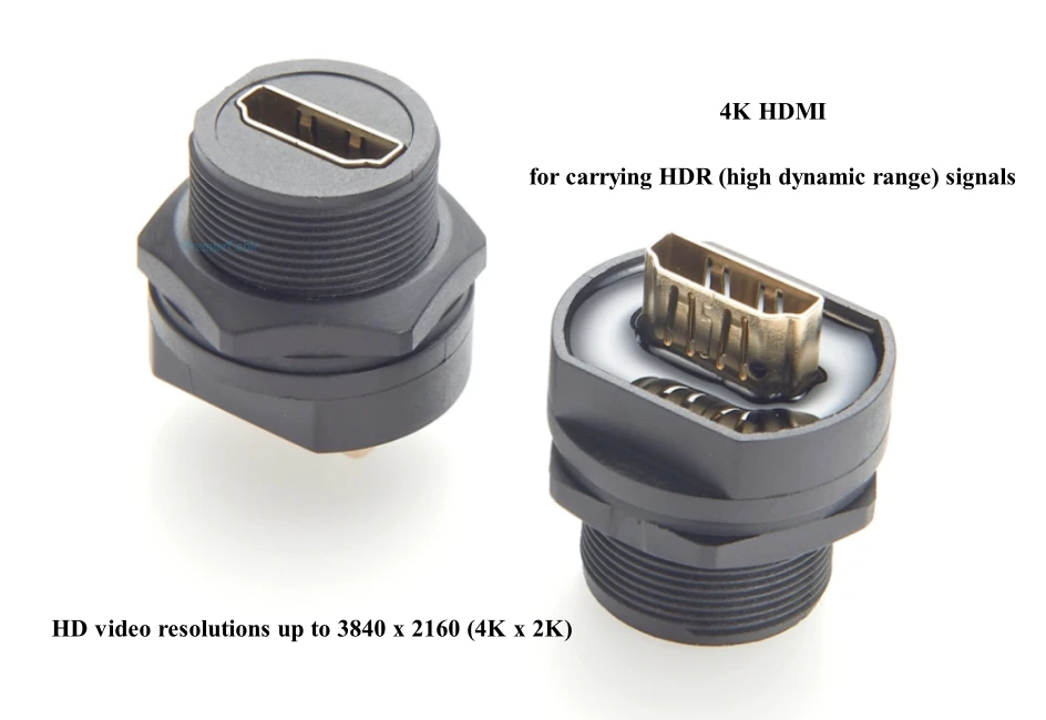 IP67 Wasserdichter HDMI 1.4 Buchse-zu-Buchse-Koppler 4K@30Hz Flächenbündiger Durchgangsverbinder für TV PC Monitor Projektor – Detail 5