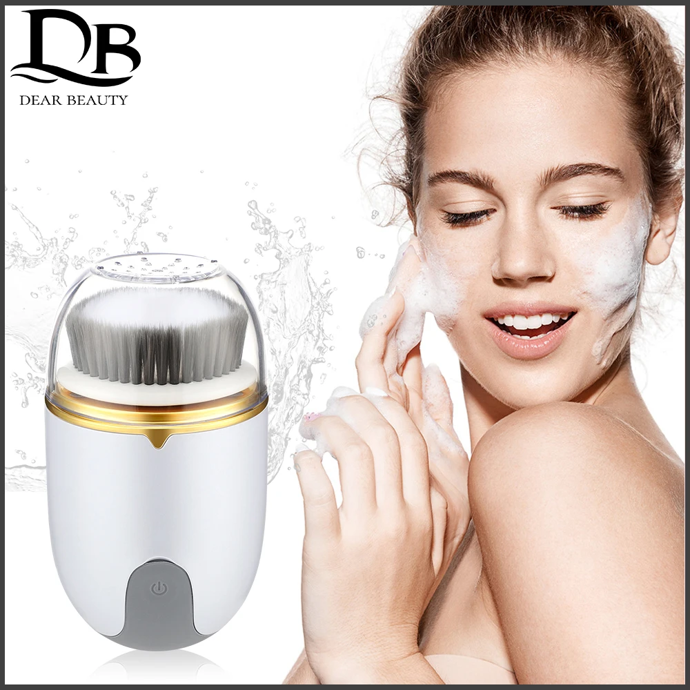 Electric Facial Cleansing Device Multifunctional Brush Beauty Instrument Massager IPX5 Waterproof Rechargeable USB Charging