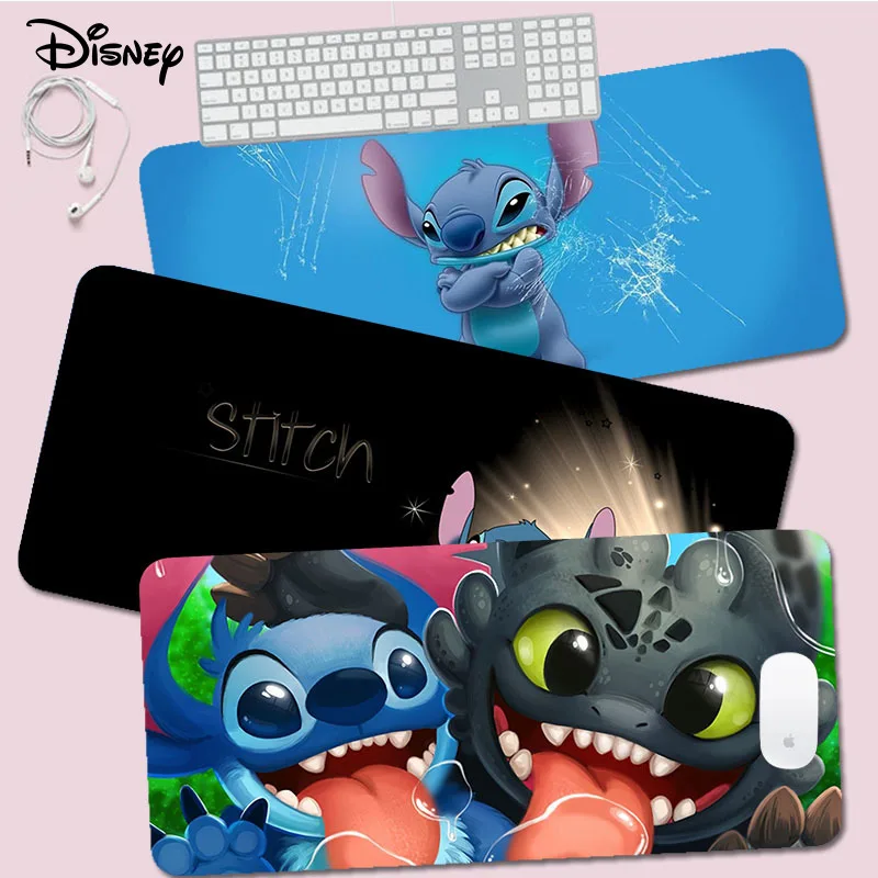 

Disney Cute Lilo Stitch Mousepad 90x40cm Big Keyboard Mat Table Mat Students Gamer Desktop Mousepad Gaming Mouse Pad