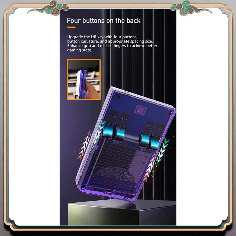 

R35plus Retro Video Game Console 3.5In IPS Screen Handheld Game Console Plastic Linux System For GBA PSP PS1,D