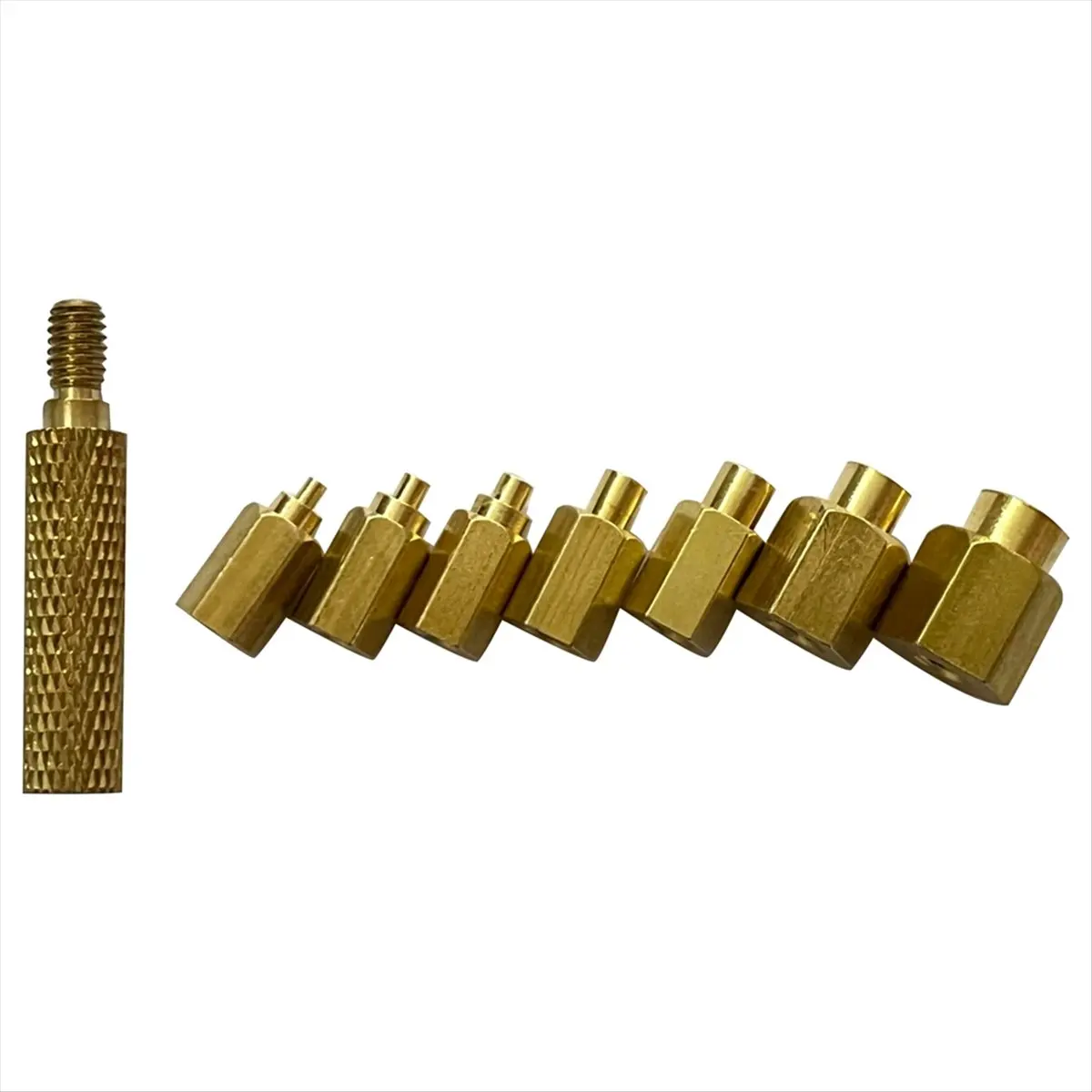 [HLES]Heat Insert Nut Iron Tip M2-M8 Brass Thread Head Hot Melt Nut Heat Insertion Tool for Plastic 3D Printer Soldering Iron