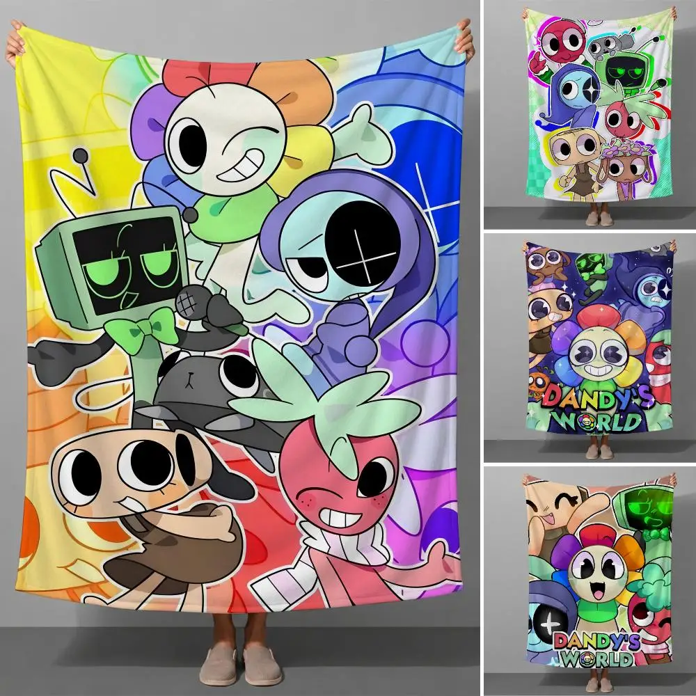 Game D-Dandys World Cute Horror Throw Soft Flannel Throw Blanket for Couch Bed Sofa Warm Cozy Lightweight All Season