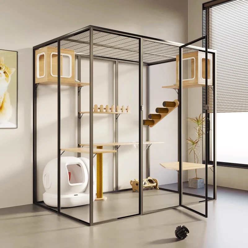 

Шкаф для домашних животных, большая стеклянная вилла для кошек, домашняя панорама