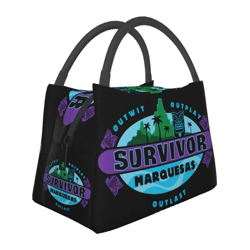 

Изолированная сумка для обеда Reality TV Survivor Marquesas для женщин, портативный термохолодильник, ланч-бокс для еды, работа, путешествия