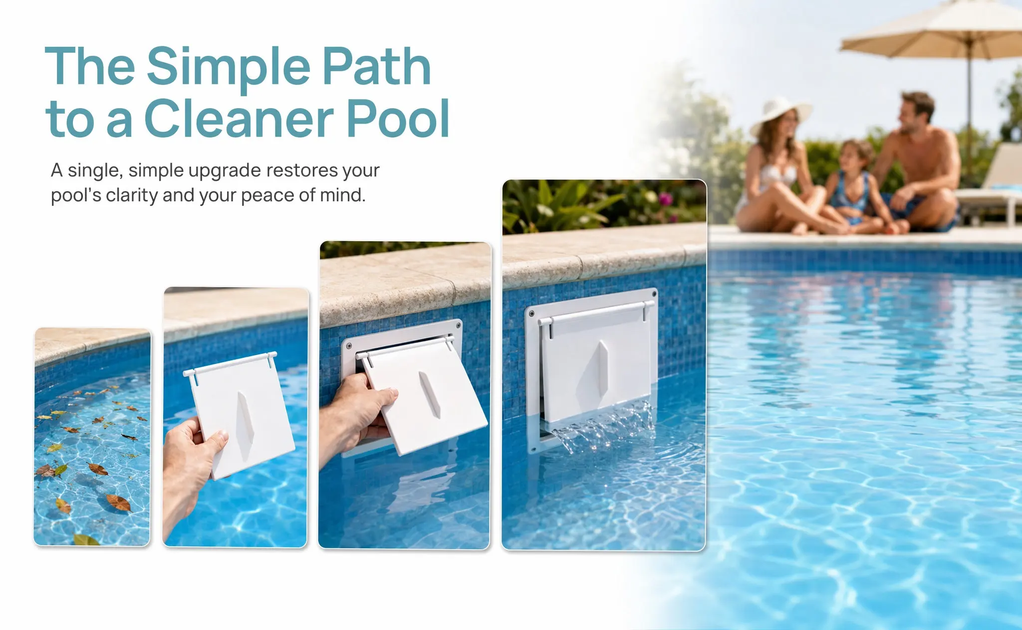 Pool Skimmer Door Replacement Plastic Flap Compatible 8926 Sturdy Skimmer Door Accessory Pool Supplies