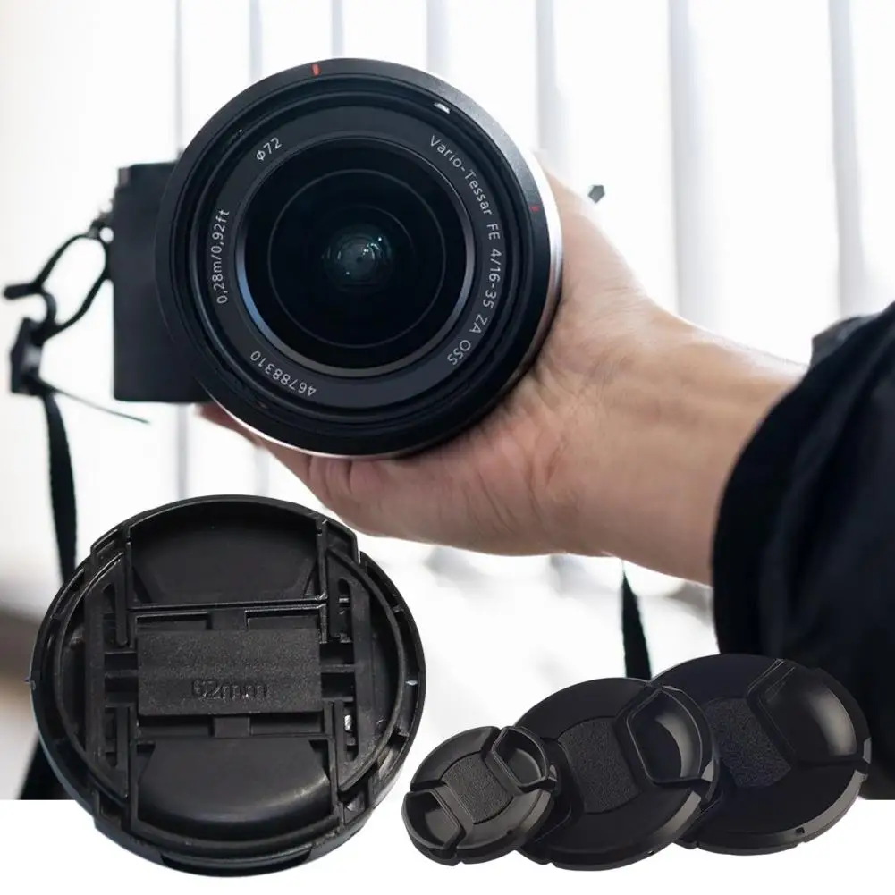 Lens Cap Professional Anti-scratch Lightweight Digital Camera Lens Protective Cover For Canon 49/52/55/58/62/67/72/77/82mm