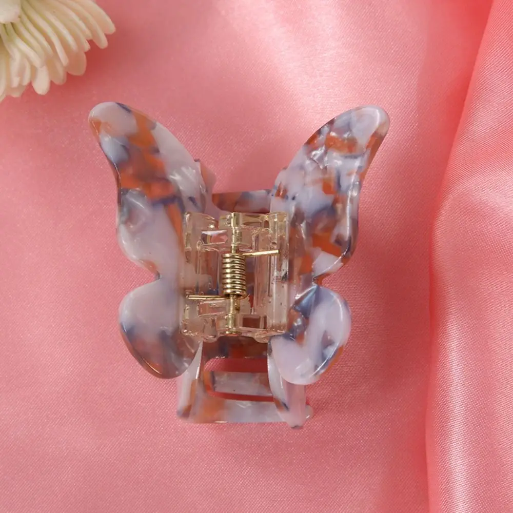 New Colorful Butterfly Hair Claw Clip Acetate Headwear Hair Clip Ponytail Hair Accessories Hair Clamp for Women