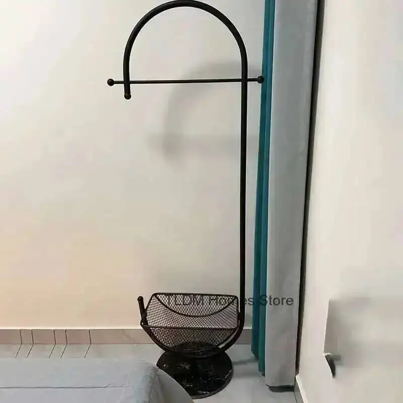 Coat Room Italian Rack Wrought Iron Living Furniture Standing Coat Racks Light Luxury Home Bedroom Fall To The Ground Hanger