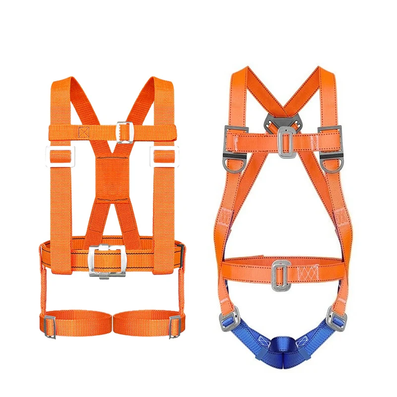 1pcs Five-Point Safety Harness High Altitude Work Safety Harness Safety Rope Belt Carabiner Outdoor Climbing Security Protection
