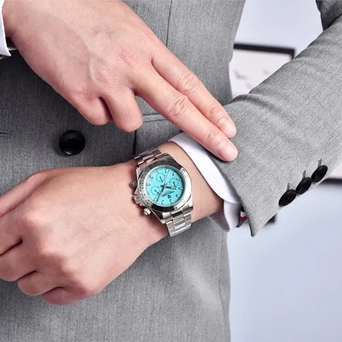 Imagen 2 del producto PAGANI DESIGN, nuevo Reloj de pulsera de cuarzo con bisel de acero inoxidable para Hombre, cronógrafo de cristal de zafiro de lujo, Reloj VK63 para Hombre
