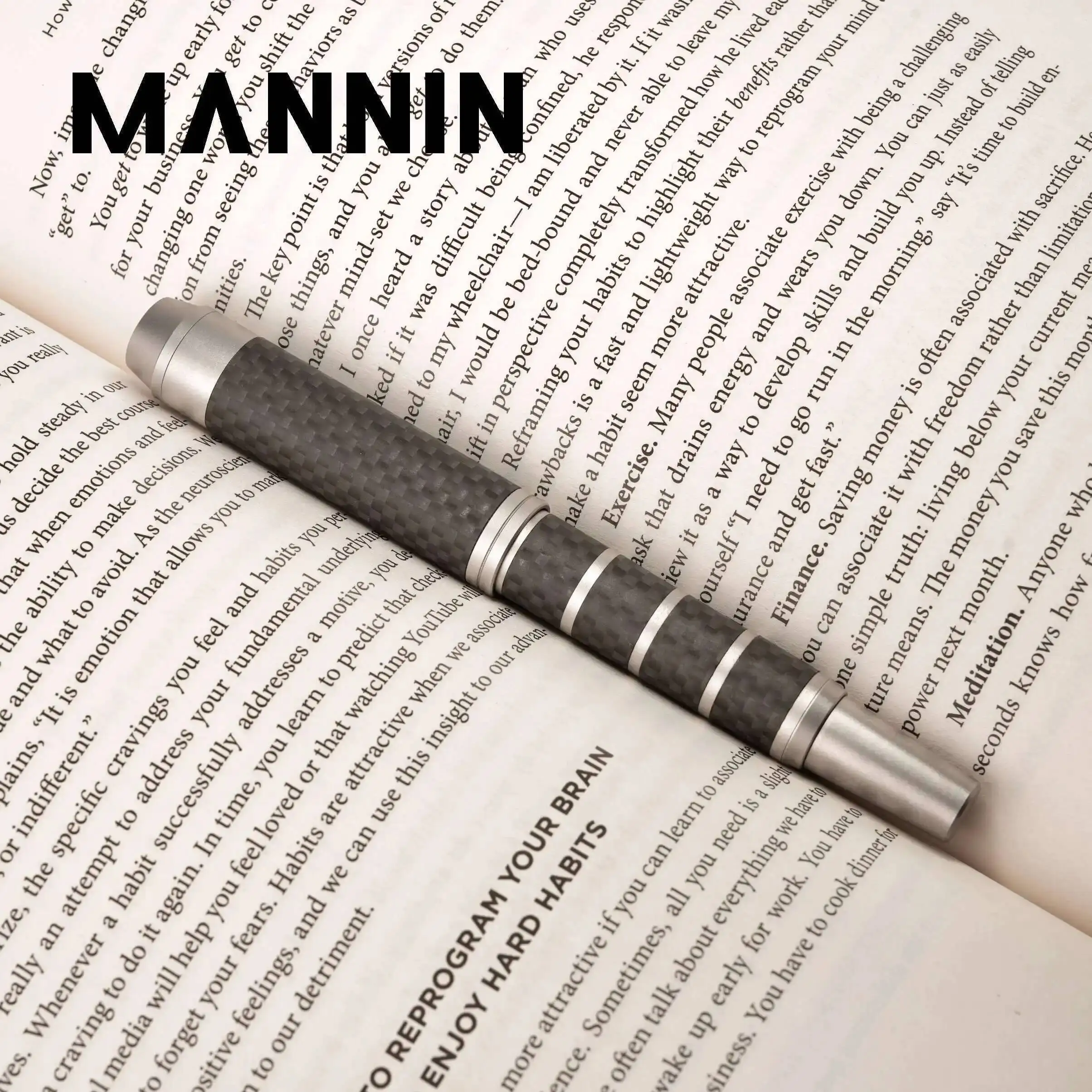 

Mannin X500, плетение из углеродного волокна, роскошная авторучка из нержавеющей стали, деловая офисная изысканная ручка для каллиграфии