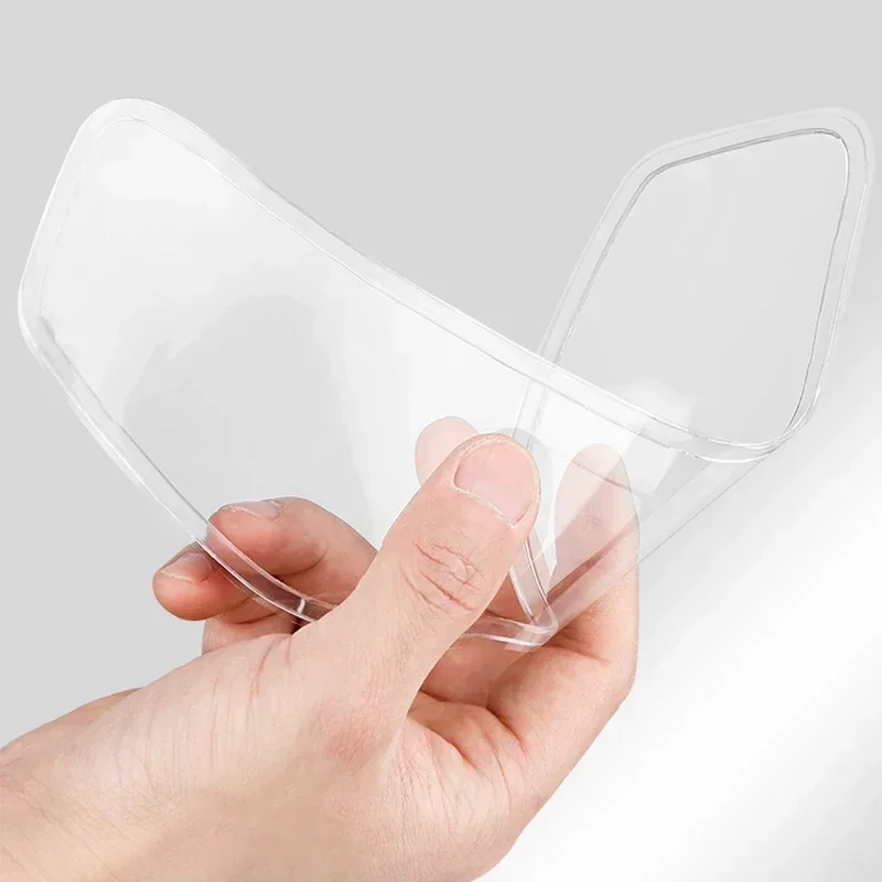 1/4 Stück Motorradhelm Klare Schutzfolie Anti-Beschlag Anti-Regen Folie Nano-Beschichtung Aufkleber Motorradhelm Zubehör – Detail 3