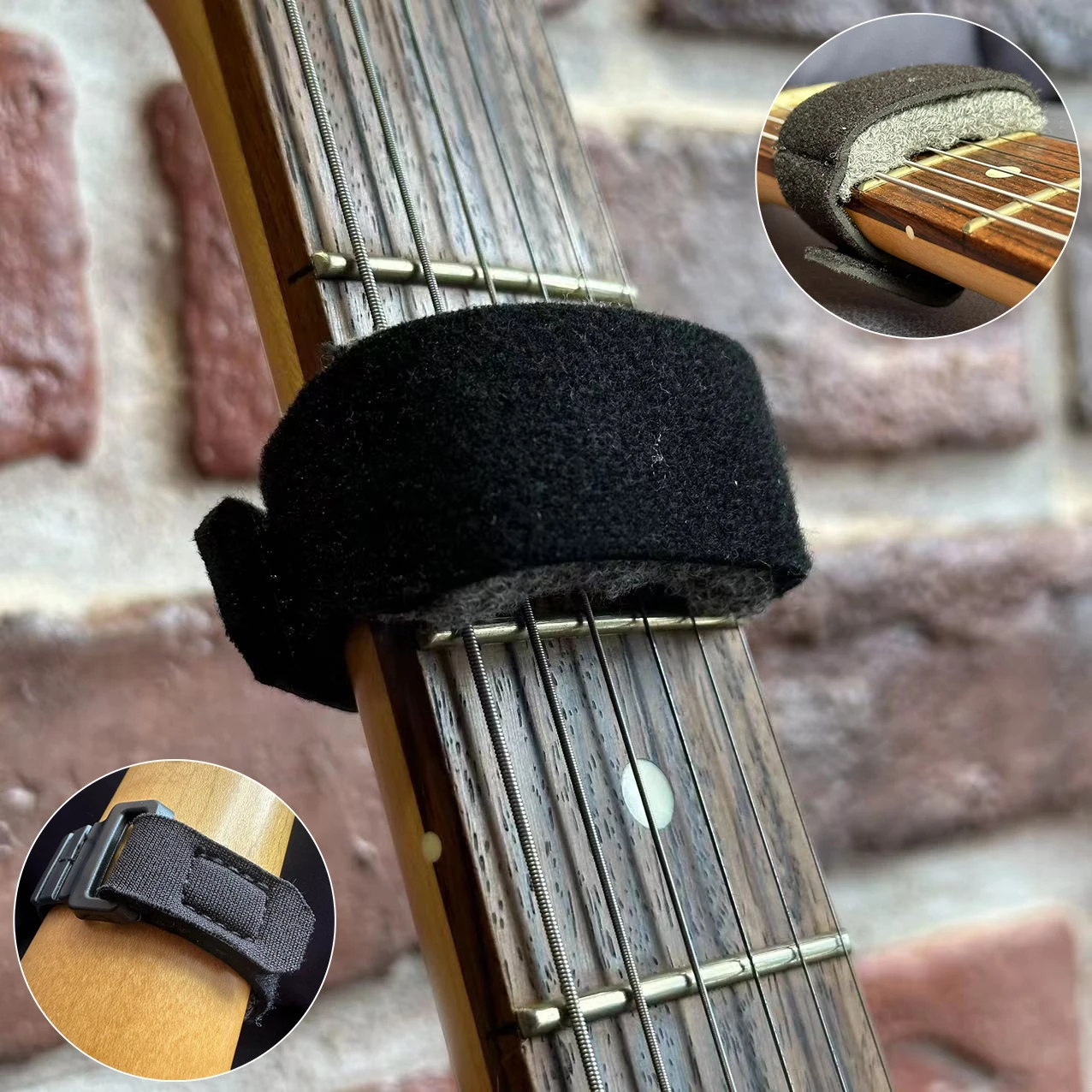 Gitarren-Bundsaiten, stummgeschalteter Riemen, Geräuschdämpfer, geräuschlose Wraps, Strahlband für Gitarren, Bass, Ukulele, Saiteninstrumente, Teile und Zubehör – Detail 8