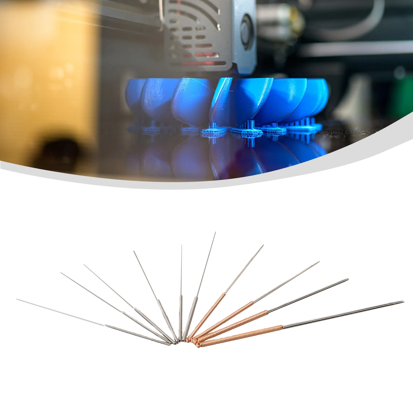 Для 3D-принтера 0,150,2 0,25 0,3 0,35 0,4 0,5 0,6 0,8 1,0 мм игла для чистки сопла Высокоэластичные иглы для чистки форсунок MK8