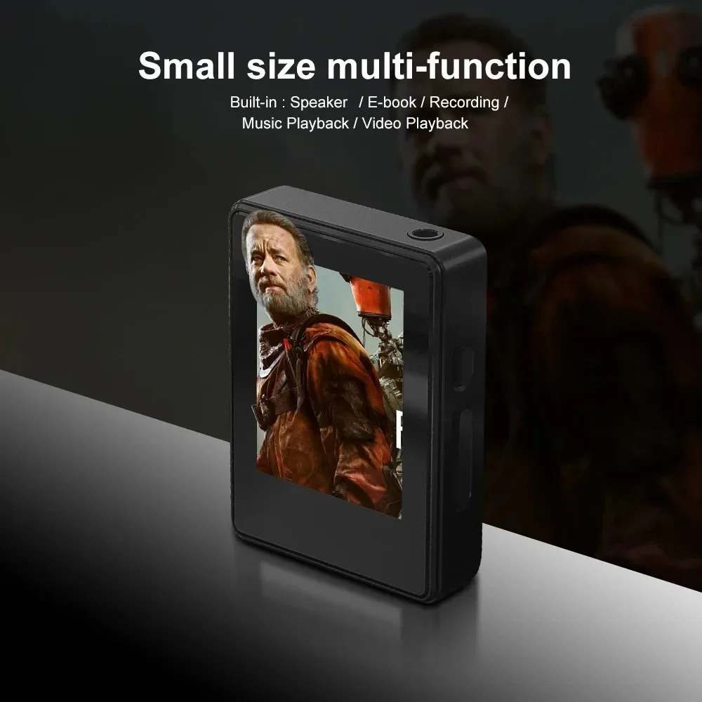 

Мини-плеер MP3/MP4 с Bluetooth 5.0, 1,8-дюймовым экраном и встроенным динамиком
