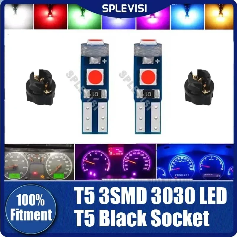 

T5 74 70 37 2721 Instrument Cluster Panel Gauge Dash LED Bulb Lights Set led lights for car w/socket